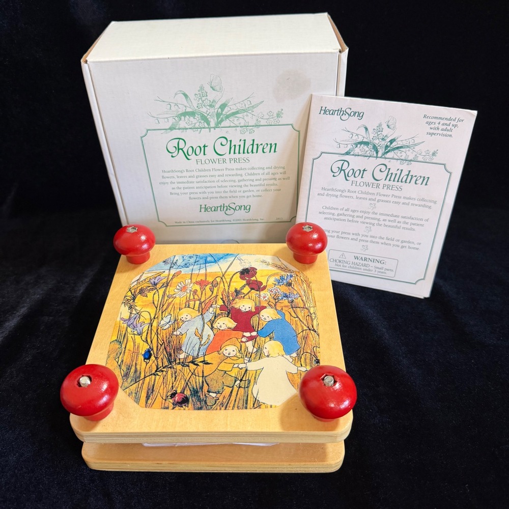 HearthSong Root Children Wooden Flower Press Sibylle von Olfers Illustration Box